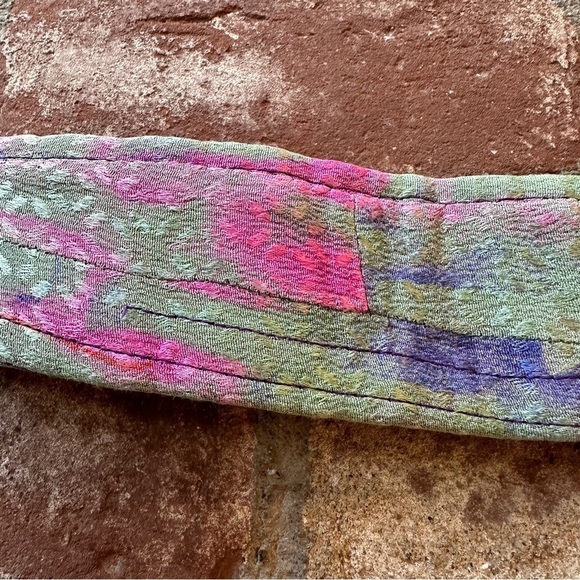 Vintage hot pink, purple, orange and army green belt - Picture 4 of 15